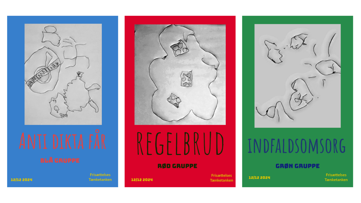 Plakat. Tænketankens første tanker omkring frisættelse